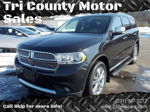 2012 Dodge Durango for sale at Tri County Motor Sales in Howard City MI