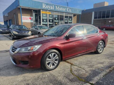 2014 Honda Accord for sale at Royal Motors - 33 S. Byrne Rd Lot in Toledo OH
