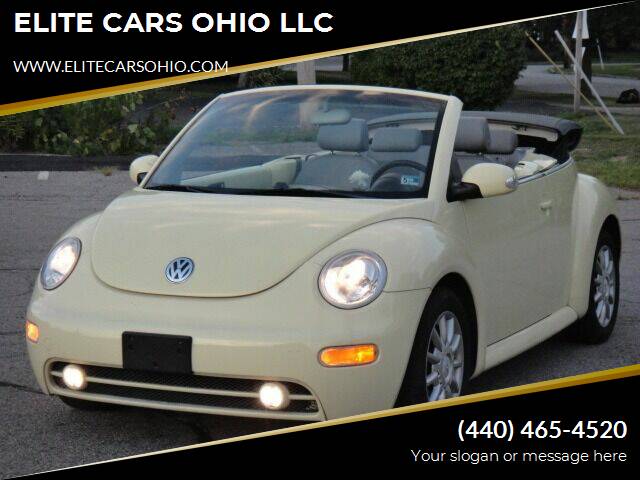 2005 Volkswagen New Beetle Convertible for sale at ELITE CARS OHIO LLC in Solon OH