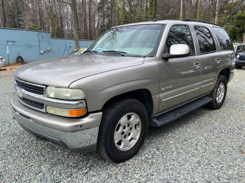 2003 Chevrolet Tahoe for sale at Triple B Auto Sales in Siler City NC