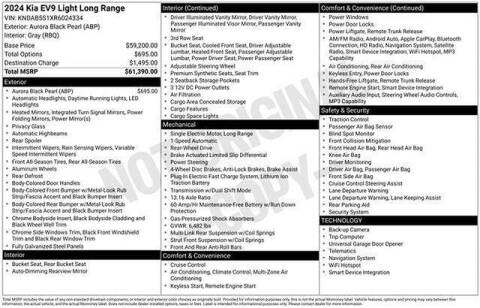 2024 Kia EV9 Light Long Range