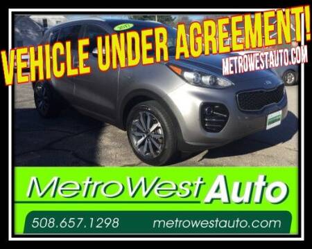 2017 Kia Sportage for sale at Metro West Auto in Bellingham MA