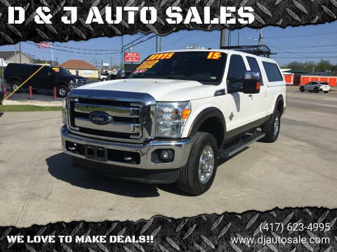 2015 Ford F-250 Super Duty for sale at D & J AUTO SALES in Joplin MO