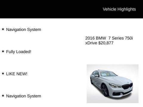 2016 BMW 7 Series 750i xDrive