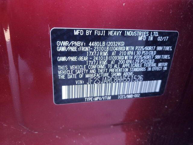 2017 Subaru Forester 2.5i Limited