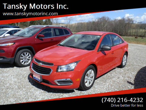 2016 Chevrolet Cruze Limited for sale at Tansky Motors Inc. in Rockbridge OH