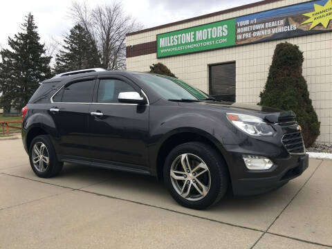 2016 Chevrolet Equinox for sale at MILESTONE MOTORS in Chesterfield MI