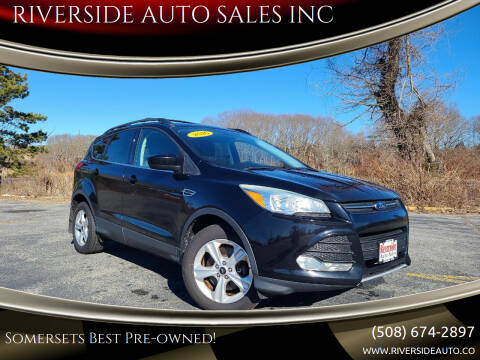 2016 Ford Escape for sale at RIVERSIDE AUTO SALES INC in Somerset MA