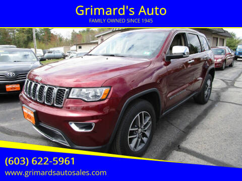2018 Jeep Grand Cherokee for sale at Grimard's Auto in Hooksett NH