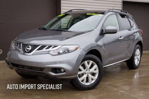 2013 Nissan Murano for sale at Auto Import Specialist LLC in South Bend IN