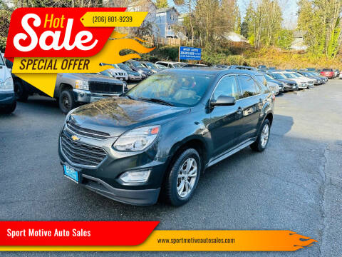 2017 Chevrolet Equinox for sale at Sport Motive Auto Sales in Seattle WA
