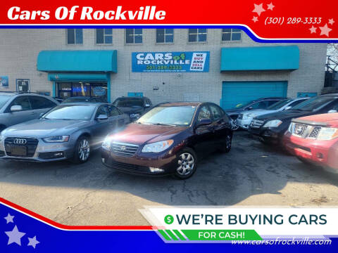2008 Hyundai Elantra for sale at Cars Of Rockville in Rockville MD
