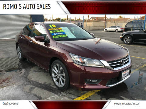 2014 Honda Accord for sale at ROMO'S AUTO SALES in Los Angeles CA