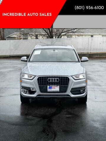 2015 Audi Q3 for sale at INCREDIBLE AUTO SALES in Bountiful UT