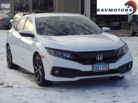 2020 Honda Civic for sale at RAVMOTORS - CRYSTAL in Crystal MN