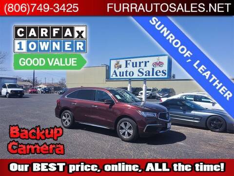 2017 Acura MDX for sale at FURR AUTO SALES in Lubbock TX