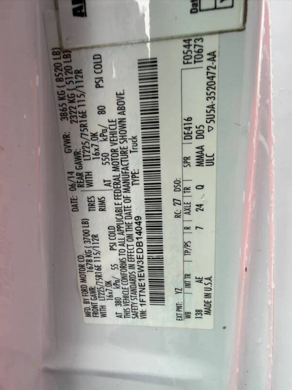 2014 Ford E-Series E-150