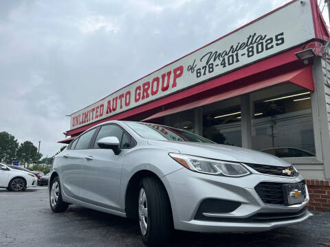2016 Chevrolet Cruze for sale at Unlimited Auto Group of Marietta in Marietta GA