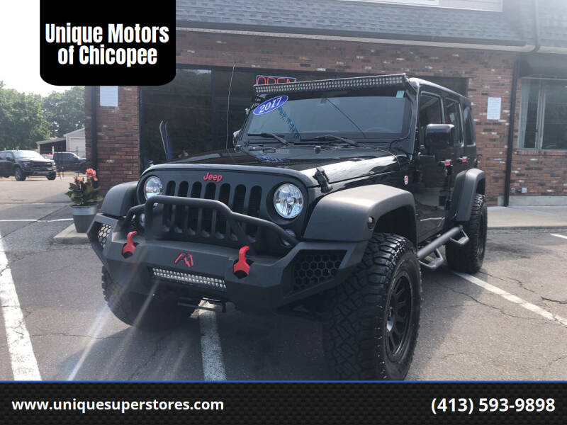 2017 Jeep Wrangler Unlimited for sale at Unique Motors of Chicopee in Chicopee MA