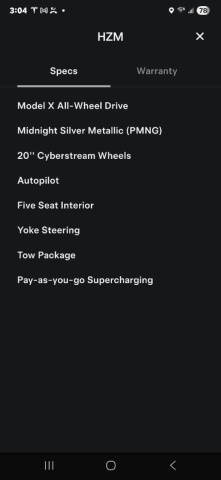 2023 Tesla Model X Standard Range