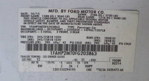 2015 Ford Taurus Police Interceptor