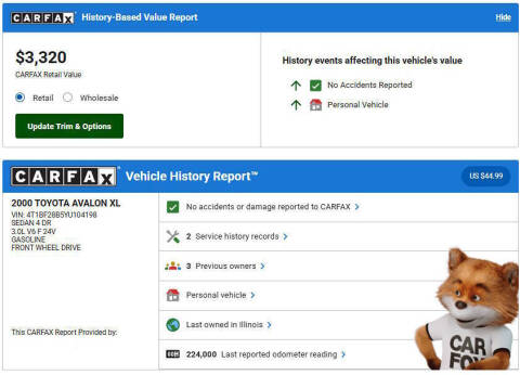 2000 Toyota Avalon XLS