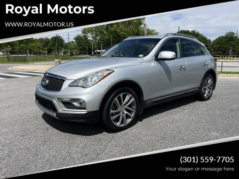 2016 Infiniti QX50 for sale at Royal Motors in Hyattsville MD
