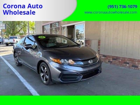 2015 Honda Civic for sale at Corona Auto Wholesale in Corona CA