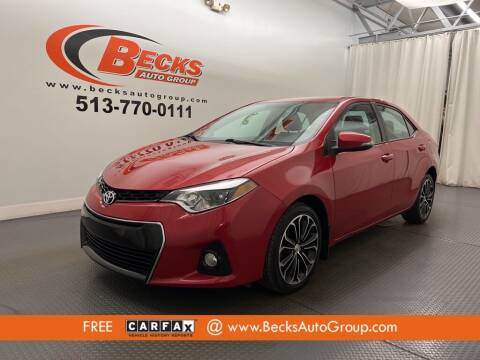 2015 Toyota Corolla for sale at Becks Auto Group in Mason OH