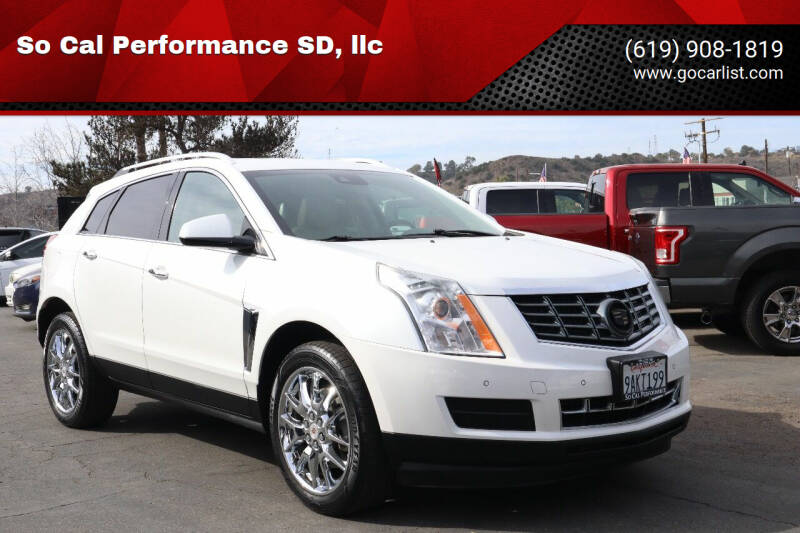2014 Cadillac SRX for sale at So Cal Performance SD, llc in San Diego CA