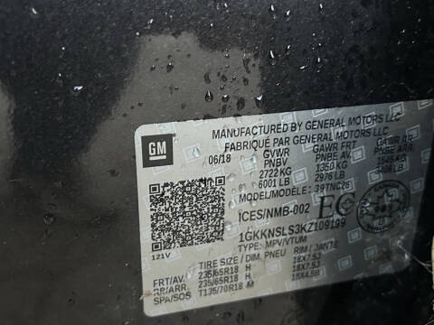 2019 GMC Acadia SLE-2