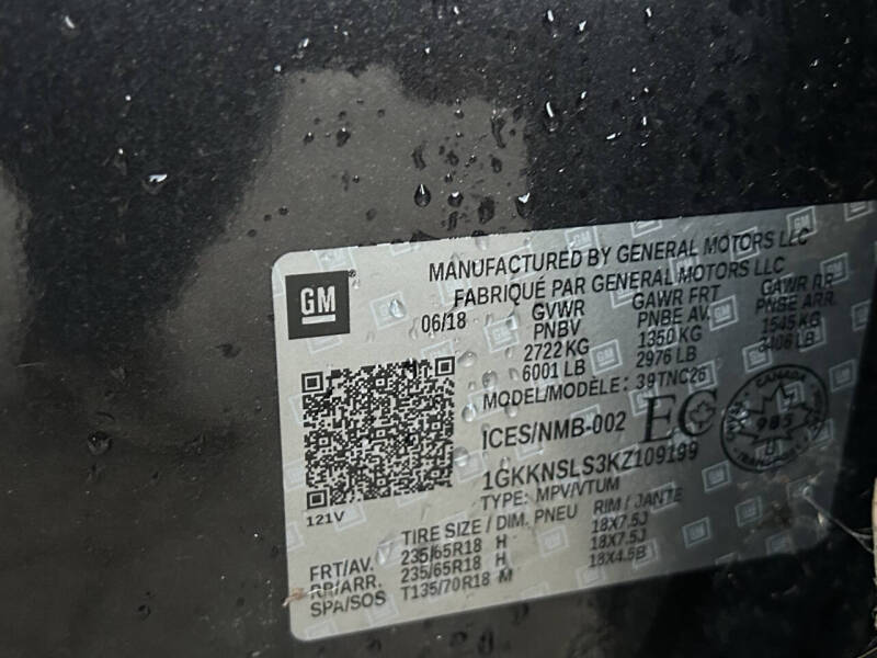 2019 GMC Acadia SLE-2