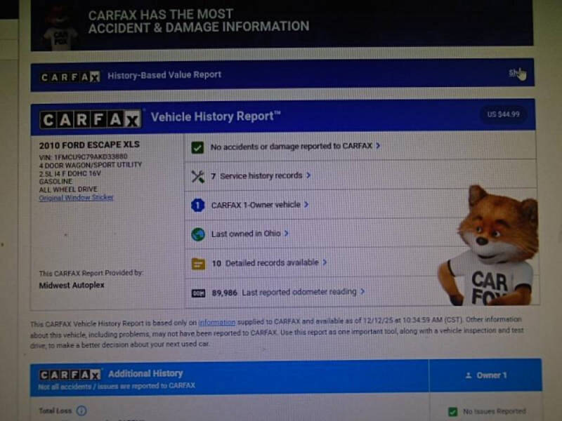 2010 Ford Escape XLS