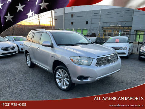 2008 Toyota Highlander Hybrid for sale at All American Imports in Alexandria VA