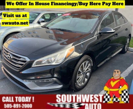 2016 Hyundai Sonata for sale at SOUTHWEST AUTO in Albuquerque NM