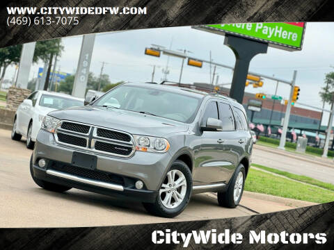 2012 Dodge Durango for sale at CityWide Motors in Garland TX