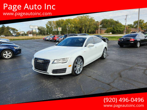 2014 Audi A7 for sale at Page Auto Inc in Green Bay WI