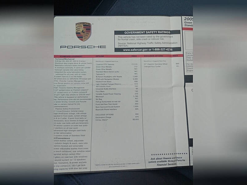 2009 Porsche Cayenne GTS Tiptronic