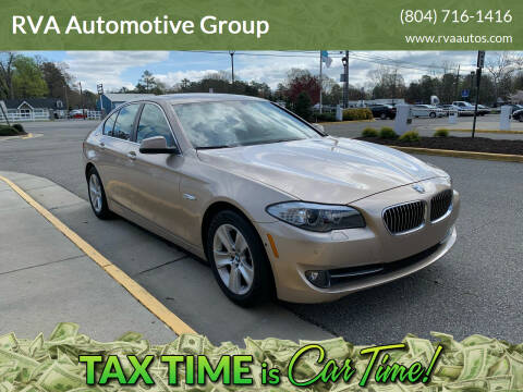 2013 BMW 5 Series for sale at RVA Automotive Group in Richmond VA