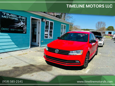 2016 Volkswagen Jetta for sale at Timeline Motors LLC in Clayton NC