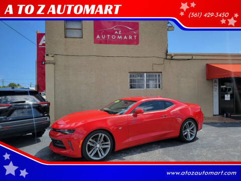 2016 Chevrolet Camaro for sale at A TO Z  AUTOMART in West Palm Beach FL