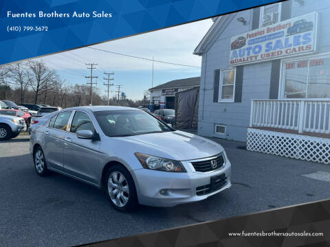 2008 Honda Accord for sale at Fuentes Brothers Auto Sales in Jessup MD