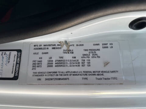 2021 International RH613