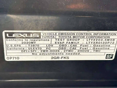 2020 Lexus ES 350 F SPORT