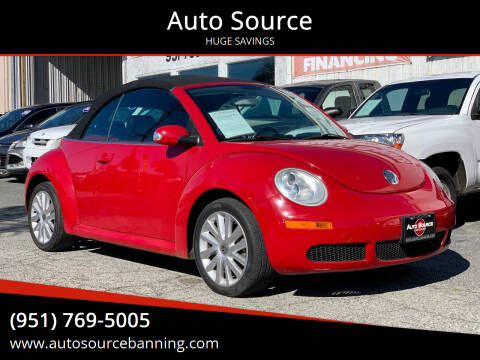 2008 Volkswagen New Beetle Convertible for sale at Auto Source in Banning CA