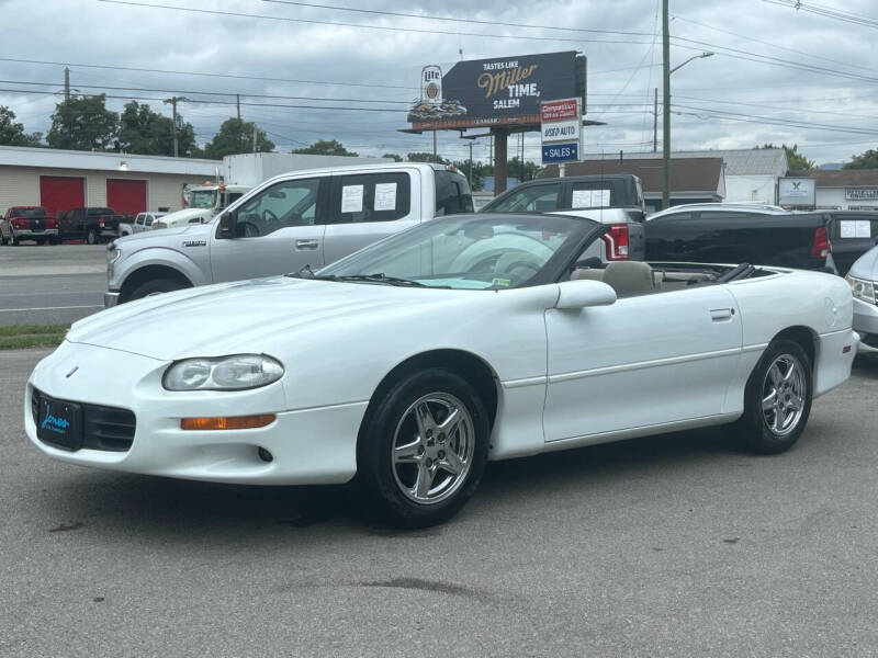 Used 2001 Chevrolet Camaro Base with VIN 2G1FP32K712125902 for sale in Salem, VA