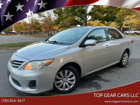 2013 Toyota Corolla for sale at Top Gear Cars LLC in Lynn MA