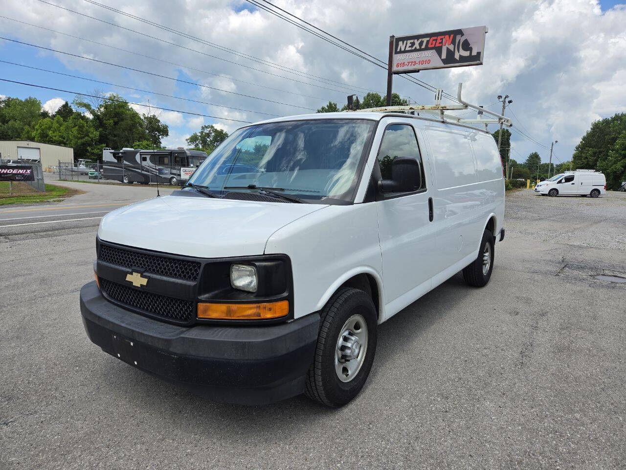 White 2017 Chevrolet Express Cargo Van Rear-Wheel Drive 6-Speed Automatic