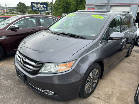 2015 Honda Odyssey for sale at Motley's Auto World in Danville VA