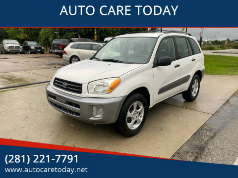 2003 Toyota RAV4 for sale at AUTO CARE TODAY in Spring TX